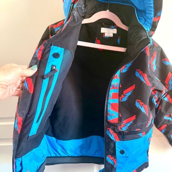 NWT Stella McCartney Kids' Lightning Bolt-print Ski Jacket.  Size 5 - Picture 12 of 16